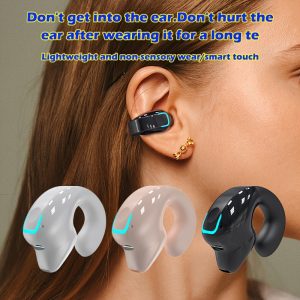 Wireless Earbuds with Long Battery Life, Universal Smartphone Control, Voice Call Noise Cancellation - Sports TWS Headphones with Button Volume Control, Crystal Microphone, Compatible with All Smartphones, Non-Waterproof Plastic, USB Type-C Charging, Running Recommended, Adult, Semi-Open-Back Design, No Charger Included