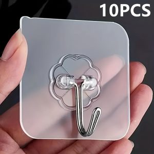 Transparent Glue Hook, Multifunctional Hanging Storage Rack, Used for Home Room Wall Hanging Cabinet, Utility Hooks