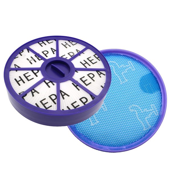 Front & Back HEPA Filter Kit for Dyson DC19 DC20 DC21 DC29 Pre & Post, Upper & Lower Motor Filters Vacuum Cleaner Replacement - Made of Plastic, No Battery Required