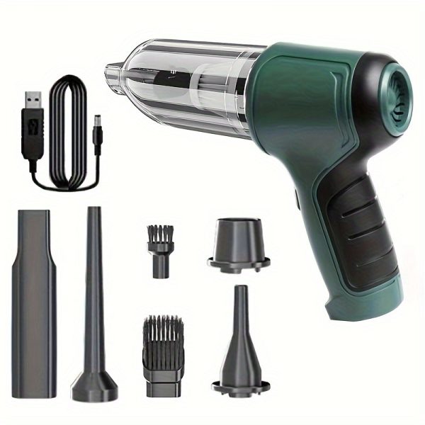 1pc Multifunctional Three In One Wireless Handheld Vacuum Cleaner Can Suck And Blow Dust, Debris, Pet Hair, And Dust, And Is Equipped With Various Accessories To Meet Different Usage Scenarios. It Can Be Used At Home Or In The Car