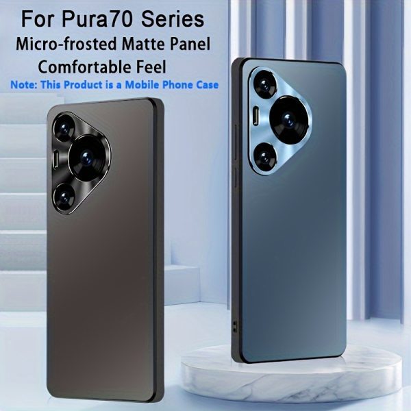 for HUAWVEI Pura70 Series Mobile Phone Case HUAWVEI Pura70 Pro HUAWVEI Pura70 Pro Plus HUAWVEI Pura 70Ultra Protective Case Matte Frosted Metal Lens CD Retro Pattern Soft Edge Anti-fall Mobile Phone Case