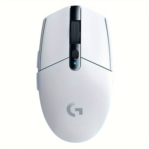 Logitech G304 Gaming Mouse, Ambidextrous Optical Wireless Mouse with Backlit, Side Buttons, Glitter, for Windows 10, Mac, MacBook, Android & PC, Battery Powered (AA), Non-rechargeable, Compatible with Multiple 2.4G/3G/4G/5G Standards