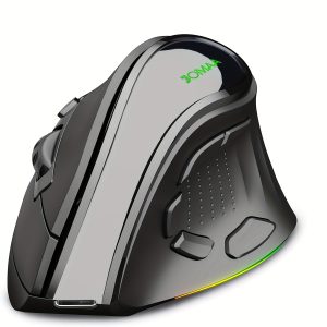 Dual Modes Ergonomic Mouse 2.4G Wireless Mouse Backlit Rechargeable Mice Vertical Gaming Mouse for Desktop Laptop Tablet
