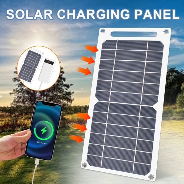 1pc 5V Solar Panel Output USB Outdoor Portable Solar System Cell Phone Charger Solar Panel Battery Module Power Panel