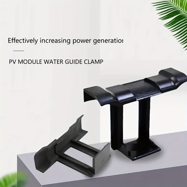 10pcs/20pcs, Solar Panel Drainage Clip Photovoltaic Module Cleaning Clamp Water Guide Clip