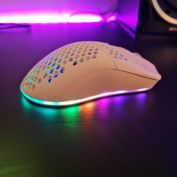 MAGIC REFINER Wireless Gaming Mouse, 2.4G Ergonomic RGB Mouse, Equipped with a 600Mah Rechargeable Battery, Energy-Saving, 6 Buttons, And a Mini USB Receiver, Compatible with Windows, Mac OS, Laptops, And Smart Tvs.