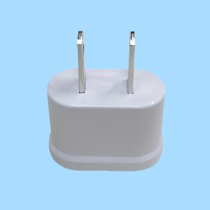 Power Adapter Plug for US, Japan, Canada & More - Compact White C-Type Socket with Metal Prong for International Travel, International Travel Adapter | Compact Plug Design | Durable Socket Adapter, European Travel Plug Adapter