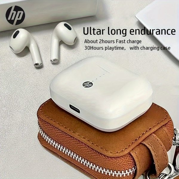 HP Wireless EarBuds, wireless Headphones With Free Headphone Storage Box Included, Over 30 Hours Of Battery Life, Compatible With Apple & Android, Built-In Microphone