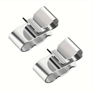 50pcs Stainless Steel Solar Panel Cable Clips - Durable Photovoltaic Wire Holders for Outdoor Power Generators & Portable Energy Systems