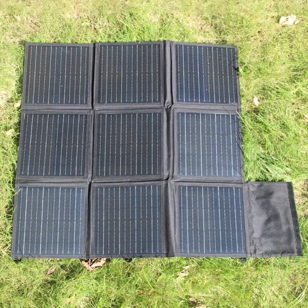 1set 100W Portable Solar Panel Kit, Foldable Solar Charger for Laptop, Phone, Outdoor, Camping And with USB, Type-C PD, DC Output