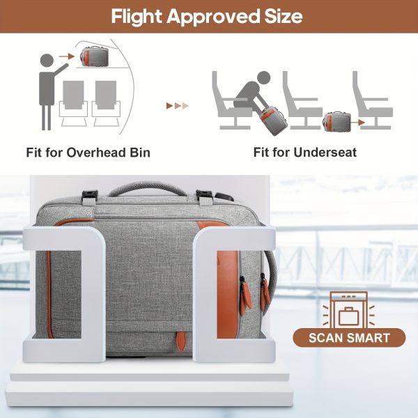 40L Expandable Carry-On Travel Backpack, Airline-Approved Laptop Bag Featuring 4 Packing Cubes, Concealed Shoulder Straps, Shoe Compartment, And Weekend Bags for Both Men And Women