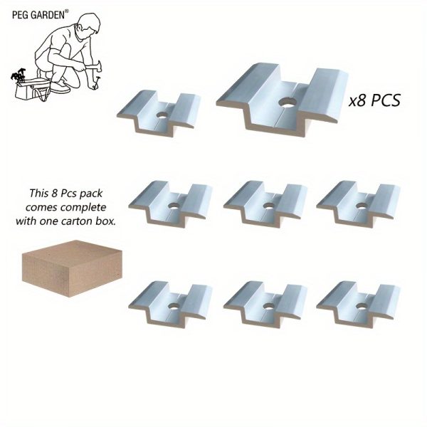 Solar Panel Mid Clamps for Installation, Made of Aluminum, Suitable for Solar Panels with a Thickness Ranging from 30Mm to 55Mm.