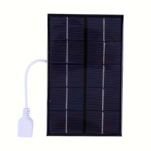 Portable Solar Panel 12V Small Battery Module Polycrystalline Silicon Panel Outdoor Solar Charger, Suitable for Outdoor Travel Camping, Solar Photovoltaic Accessories, Fans, Small Battery Chargers, Outdoor Travel