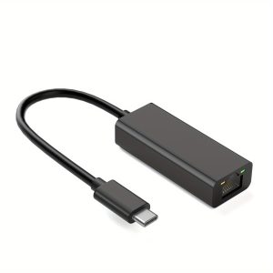 USB-C to Ethernet Adapter, USBC to RJ45 Lan Adapter, Gigabit Cat Network Cable Converter to Type C for Mac,MacBook Pro/Air,iPad 10th,Dell XPS,Chromebook,Surface, Galaxy Tab