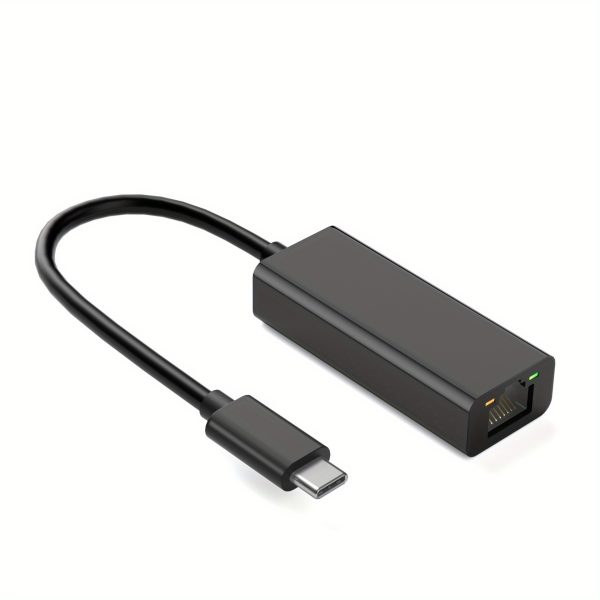 USB-C to Ethernet Adapter, USBC to RJ45 Lan Adapter, Gigabit Cat Network Cable Converter to Type C for Mac,MacBook Pro/Air,iPad 10th,Dell XPS,Chromebook,Surface, Galaxy Tab