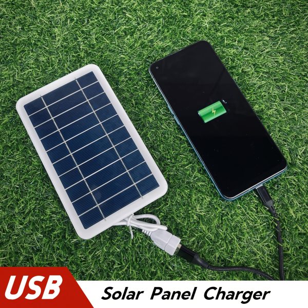 Single Multicrystalline 5V Solar Panel 2W Output USB Outdoor Portable Solar System Mobile Phone Charger