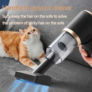 Compact Wireless Handheld Vacuum Cleaner with Strong Suction, USB Charging, Ideal for Home, Office, and Car Cleaning - Cleans Dry and Wet Debris