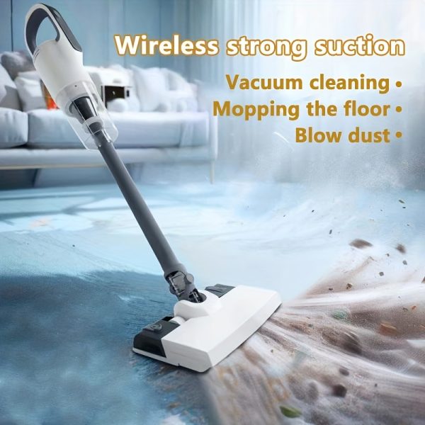 Wireless Handheld Vacuum Cleaner with Strong Suction, 1800mAh Lithium Battery, USB Rechargeable, Perfect for Hardwood, Tile, Low-Pile Carpet, and Pet Hair Cleaning, Wireless Cleaning | Sleek Design | Multifunctional Vacuum, Cordless Vacuum Cleaner
