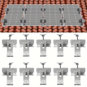 Roof Solar Panel Mounting Bracket System Kit (for 1-4pcs Solar Panels)
