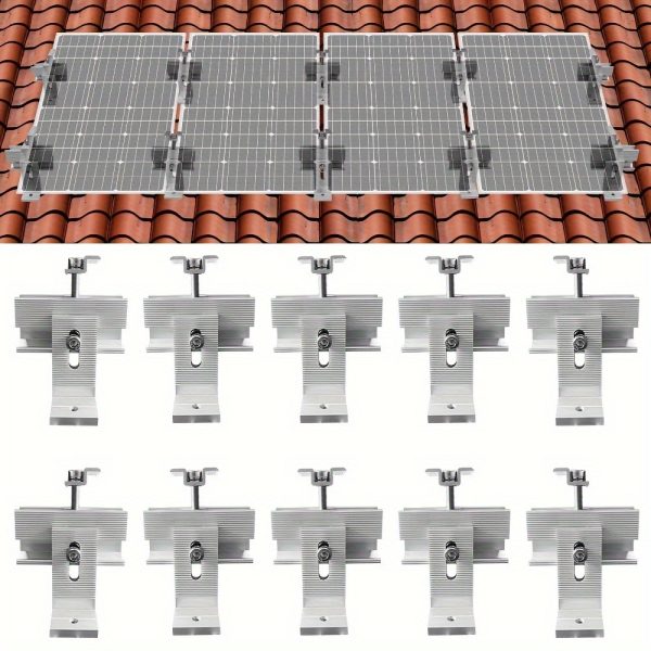 Roof Solar Panel Mounting Bracket System Kit (for 1-4pcs Solar Panels)
