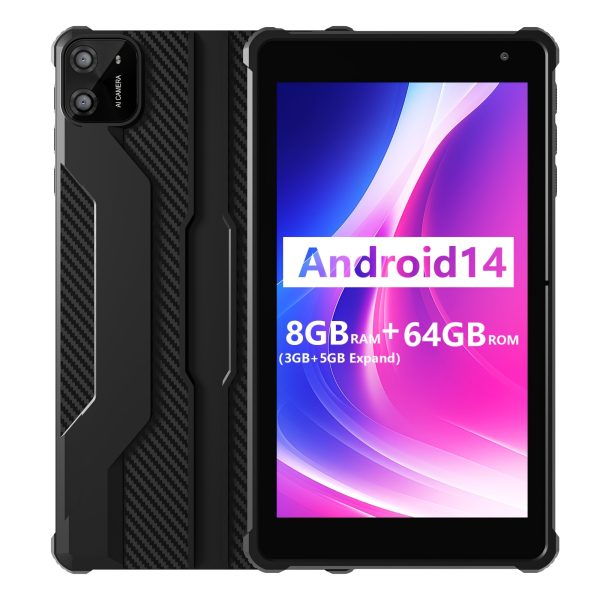 7-Inch Android 14 Tablet with a Protective Case, 8GB