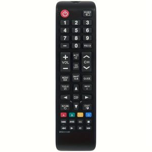 Replacement Remote Control for Samsung HDTVs - Compatible with UN32J4500AF, UN32J525DAFXZA, UN43JU640DF, UN60J6200AF & More - Battery-Powered, Durable Plastic