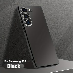 For Samsung Galaxy S23 Series for Samsung Galaxy S23 for Samsung Galaxy S23+ for Samsung Galaxy S23 Ultra Protective Case Matte Frosted Metal Lens CD Retro Texture Soft Frame Anti-Drop Mobile Phone Case