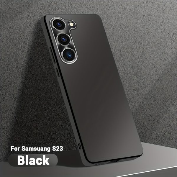 For Samsung Galaxy S23 Series for Samsung Galaxy S23 for Samsung Galaxy S23+ for Samsung Galaxy S23 Ultra Protective Case Matte Frosted Metal Lens CD Retro Texture Soft Frame Anti-Drop Mobile Phone Case