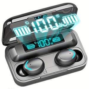 TWS Wireless Earbuds, Stereo Sound Headphones, Sport Headset, Touch Control In Ear Earphones With LED Display Charging Bin
