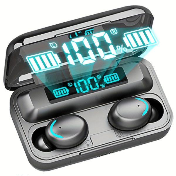 TWS Wireless Earbuds, Stereo Sound Headphones, Sport Headset, Touch Control In Ear Earphones With LED Display Charging Bin