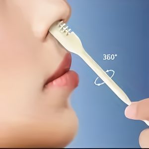 Painless Nose & Ear Hair Trimmer Set for Men and Women - Portable, Manual 360° Rotating Dual-Head Design, Safe for Skin, Battery-Free Facial Hair Removal Tool