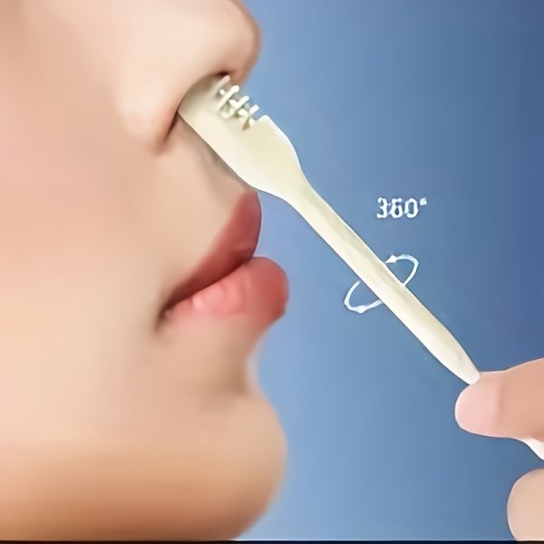 Painless Nose & Ear Hair Trimmer Set for Men and Women - Portable, Manual 360° Rotating Dual-Head Design, Safe for Skin, Battery-Free Facial Hair Removal Tool