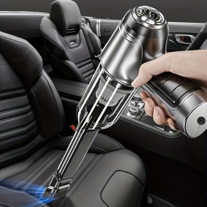 Cordless Handheld Car Vacuum Cleaner, 12000PA High Suction Power, USB Rechargeable Lithium Polymer Battery, 20min Runtime, 84dB Quiet Operation, 0.2-0.3L Dust Cup, ABS Resin Body, Accessory Kit Included