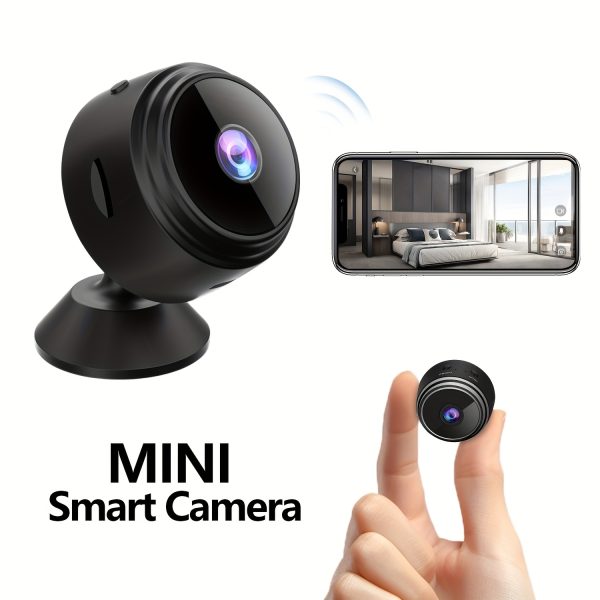 Smart Wireless Mini Security Camera with WiFi - 2.4Ghz, Remote Viewing via App, Rechargeable Battery, USB Powered, Adjustable Alerts - Perfect for Home & Office Surveillance, Wireless Security Camera, Indoor/Outdoor Use, Christmas Gift, Dining, Lithium Polymer Battery