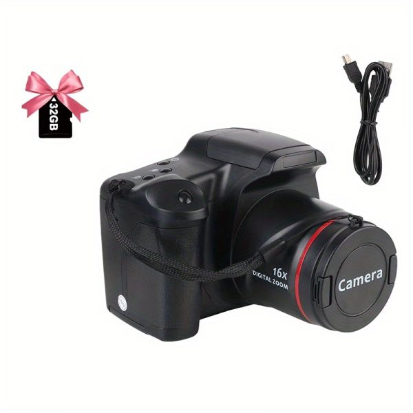 1080P HD Digital Camera with 16MP Lens, 6.1cm Large Screen, ABS Body, CMOS Sensor for Clear Natural Images – Perfect for Travel, Parties, Family Gatherings & Everyday Recording, Travel Photography | Easy Selfie Camera