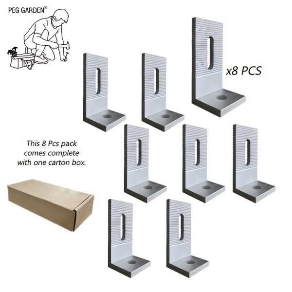 8/12pcs L-foot solar bracket, aluminum alloy photovoltaic panel installation bracket, photovoltaic bracket, roof photovoltaic system waterproof solar panel bracket, aluminum-aluminum alloy photovoltaic solar panel installation, roof photovoltaic equipment installation accessories L bracket