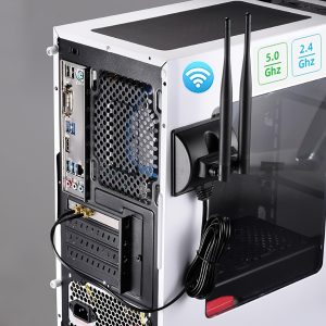 6dBi WiFi 6 6E Tri-Band 2.4GHz + 5 GHz Magnetic Base Gaming WiFi Antenna for WiFi 6 6E Router PC Desktop Computer PCI-E WiFi 6E Card WiFi Gaming Motherboard