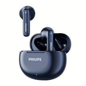Philips BT5.3 2024 Wireless Headphones, Semi-Open-Back, Touch Control, Active Noise Cancellation, Condenser Mic, Rechargeable Lithium Polymer Battery, Type-C Charging, for Exercise & Business, Compatible with Cellphones, No Cable Included - TAT1199