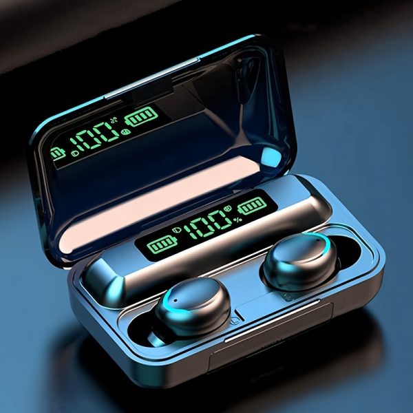 Stereo Sound TWS Wireless Earbuds, Sport Headset, Touch Control Earphones with LED Display Charging Bin