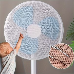 TOPINCN Fan Safety Cover, Electric Fan Mesh Covers for Baby Kids Finger Protector Safety Mesh Nets Cover Home Office Dust Cover