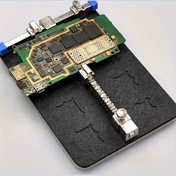Stainless Steel PCB Repair Workstation, High-Temperature Resistant Mainboard Circuit Board Clamp Tool, TE-071A - No Battery Required