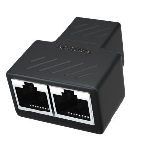 Smart Ethernet RJ45 Adapter - Pass-Through Connector for Computers & Accessories, No Battery Required
