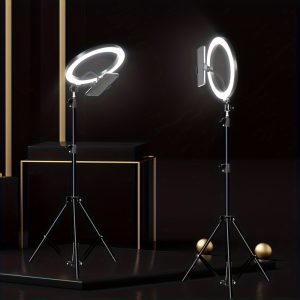 25.4 Cm LED Selfie Ring Light With Flexible Tripod Stand, Including Phone Holder, Is A Must-have Item