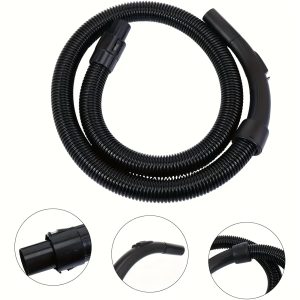 Vacuum Cleaner Hose Converter with Black Connector - 1.8m (6ft) Length, Compatible with Midea, Philips, Electrolux Models for Efficient Cleaning on Hardwood Floors and Tight Spaces, Floor Cleaning Tool | Practical Vacuum Attachment | Durable Plastic Hose, Vacuum Cleaners for Home