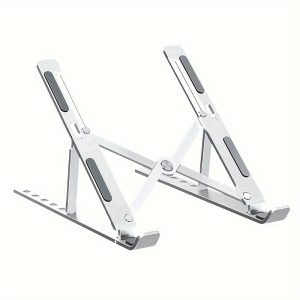 Laptop Stand For Desk, Adjustable Aluminum Laptop Holder, Foldable Computer Stand Anti-Slip Laptop Riser Compatible With 7-16 Inch Laptops-VOPH040