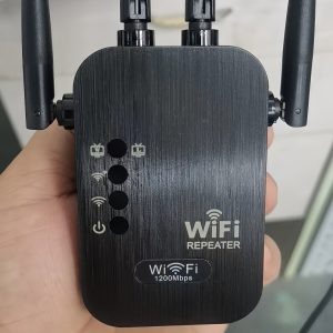 WiFi Repeater | Dual-Band 2.4G/5GHz Network Signal Booster | USB Powered | Strong Penetrability for Home & Office | Multi-Device Compatibility | Ideal for Living Room, Bedroom, Bathroom, Kitchen | Sleek White Design, Wifi Extender