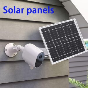 Flexible 360° Adjustable Wall Mount Solar Panel, Durable Monocrystalline Photovoltaic Module with Solar Charging for Security Cameras