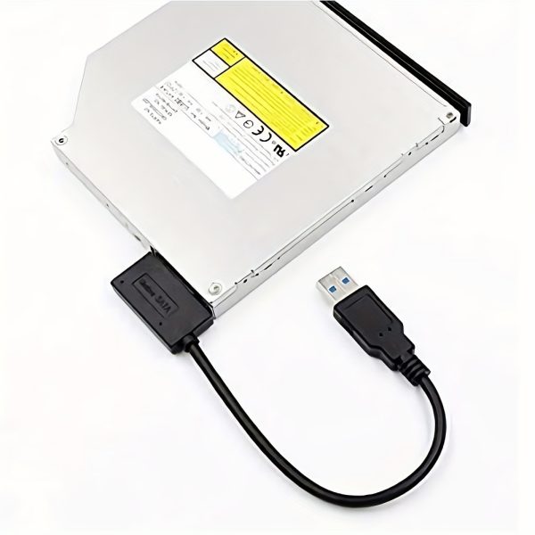 USB 3.0 2.0 to Slimline SATA Adapter Cable 7+6 13-pin for Laptop CD/DVD ROM Optical Drive