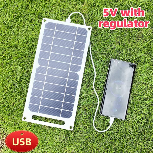 5V Solar Panel, Portable Solar Panel, Safe And Stable USB Charging Interface, Suitable for Power Banks, Mobile Phones, Outdoor Camping, And Home Use.