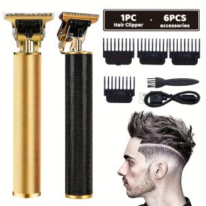 Electric Hair Clipper Cordless Hair Trimmer Set for Hair Cutting, Professional Trimmer USB Rechargeable